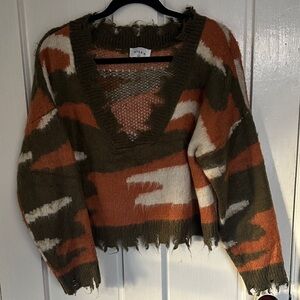 Stylish Camouflage Sweater